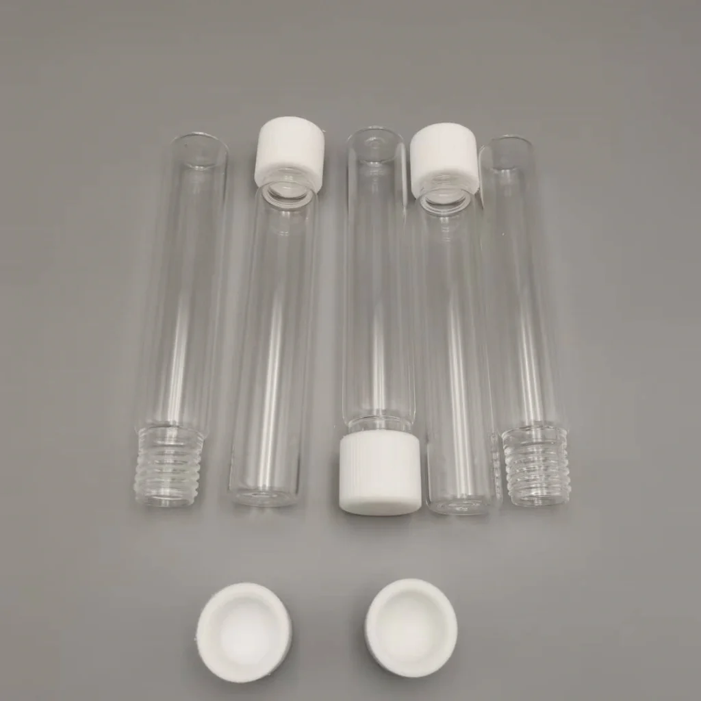 Threaded Quartz Tube with PTFE Cap