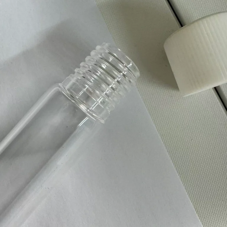 Threaded Quartz Tube with PTFE Caps