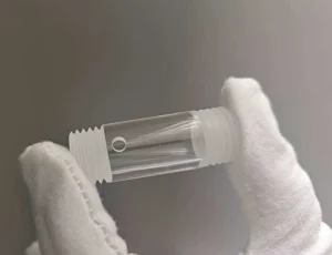 Threaded Quartz Tube with Port